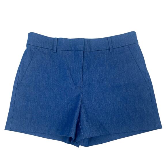 Ann Taylor Loft Riviera Shorts Refined Denim Chambray Blue Stretchy Size 2 - Picture 4 of 11